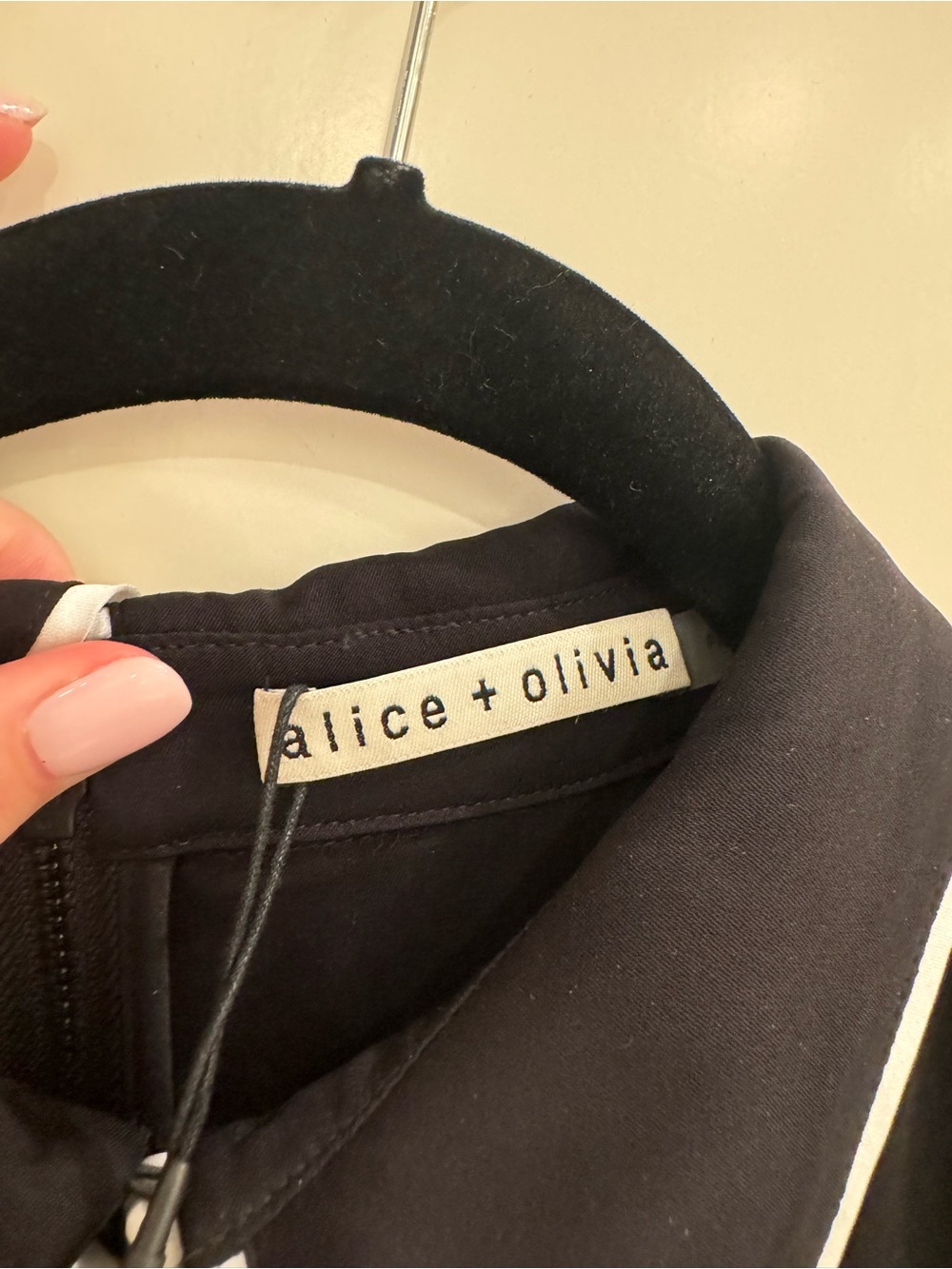 Alice + Olivia Bethany Tie-Neck Mini Dress - Picture 5 of 5